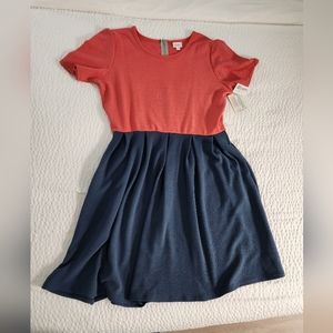 Lularoe Two Tone Block Color Dress